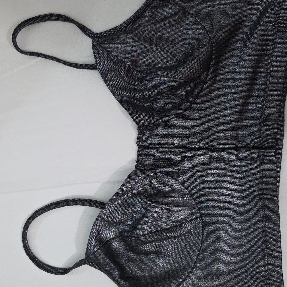 Adika Black Knit Sheer Top